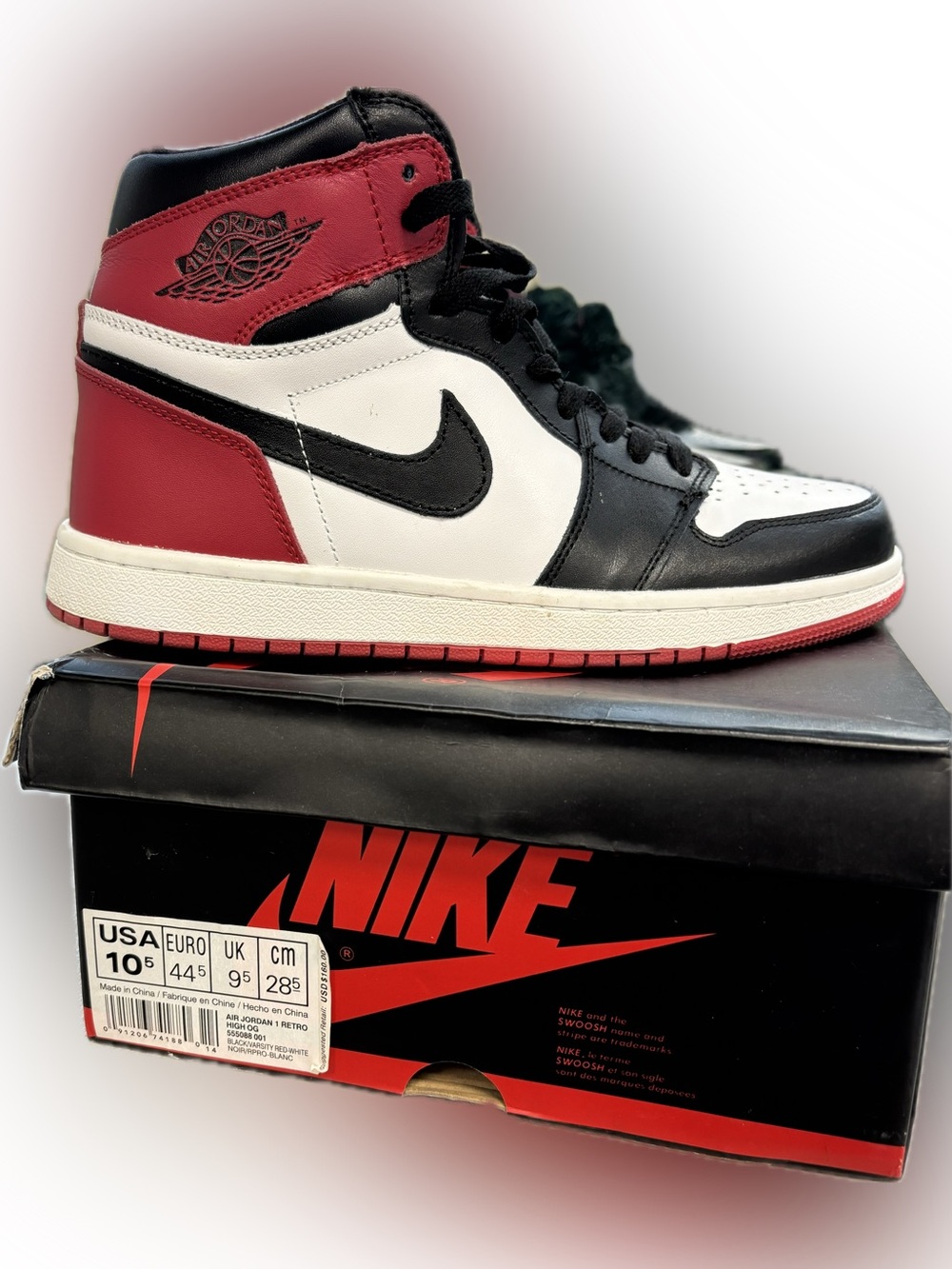2018 Air Jordan 1 Retro High OG “Bred Toe”